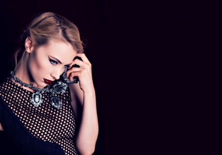 Sarah Gadon - woman, actress, sarah gadon, girl, jewel, black, model