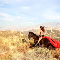 Cowgirl In Red