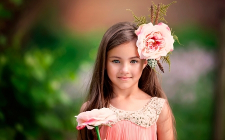 Little Kid - flower, child, girl, kid