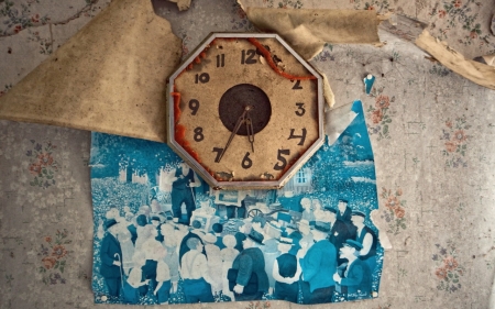 Clock - Clock, rust, vintage, old