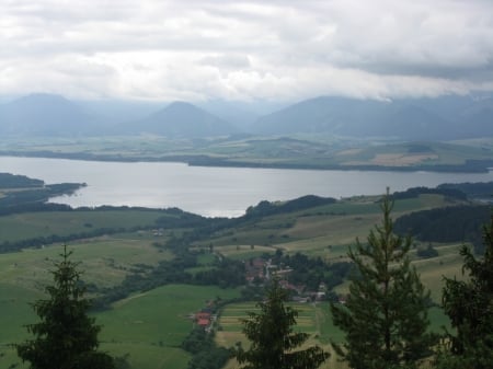 lake mara - lake, forest, clouds, lake in forest, lake and clouds