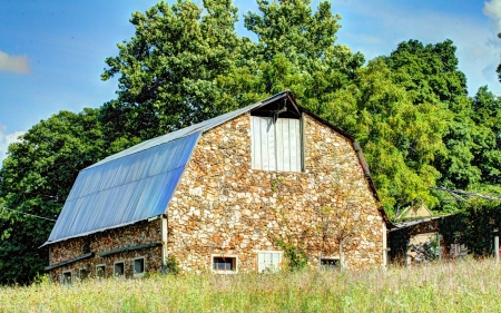 Stone Barn, De Soto, Missouri - missouri, stone, architecture, barn