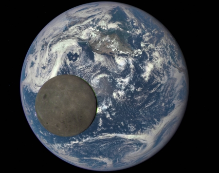 Full Moon, Full Earth - space, moon, fun, planet, earth, cool