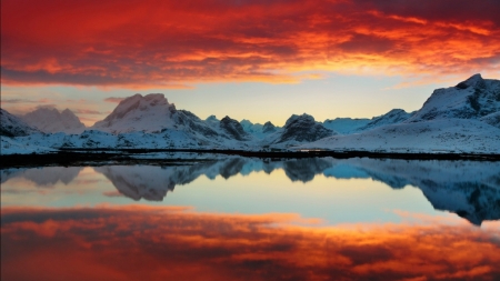 Mountain - nature, water, mountain, reflection