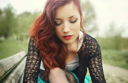 RedHead - red, women, model, head, hair