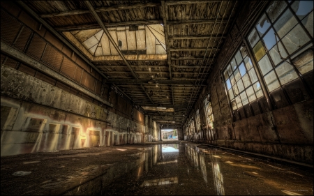 abandoned decaying factory hdr - decaying, windows, factory, abandoned, hdr