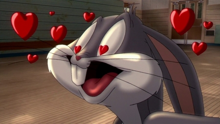 ♥♥♥♥ - rabbit, cartoon, love, hearts