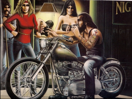 Party Time - harley, chopper, party time, beer