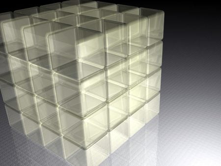 Cube Dimension - cubes, glass