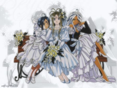 Untitled Wallpaper - skuld, urd, oh my goddess, belldandy, goddess