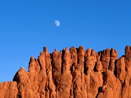 Untitled Wallpaper - utah, moonrise bryce canyon, blue sky