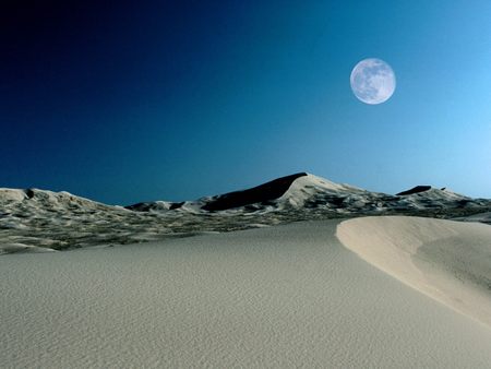 Untitled Wallpaper - moon, desert, sand