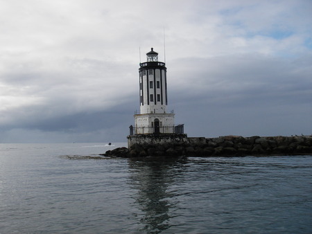 San Pedro Lighthouse - water, lighthouse, california, sea, ocean, light house, san pedro