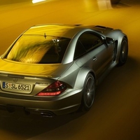 mercedes-benz-sl65-amg-black-series-rear side view