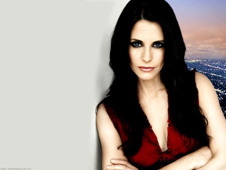 Courteney Cox - cox, monica, red dress, dirt, friends, courteney