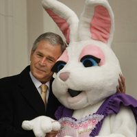 George Bush and the Easter Bunny