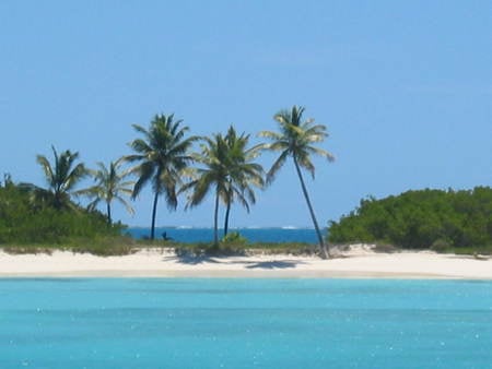 Deserted beach in Barbuda