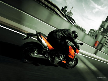 Super Duke - speed, bike, orange, black, motorcycle