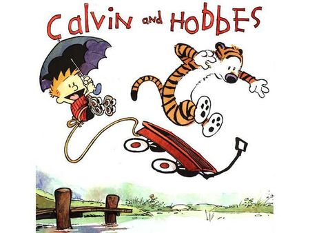 Calvin and Hobbes - newspaper, cartoon characters, calvin, tiger, hobbes