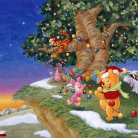 Christmas with Pooh Bear