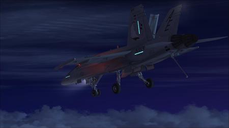 FSX F-18 - fighter, jet, wing, carrier, recon