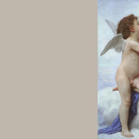 Cupid and Psyche as Children by Bouguereau