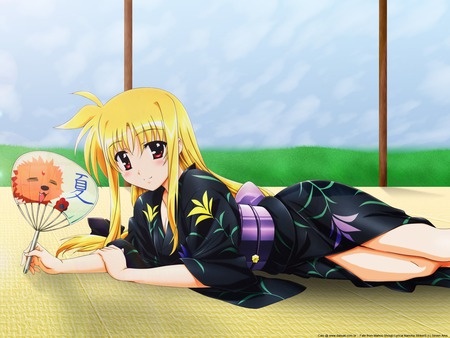 Magical Lyrical Nanoha - girl, pose, cute