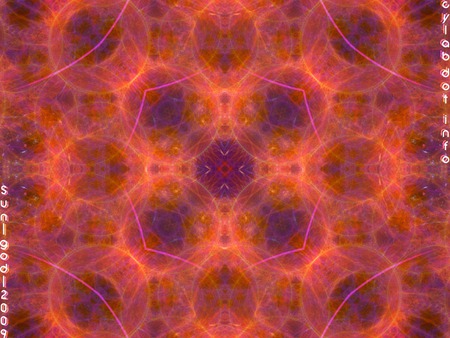 Sun God 4 - fractal, psychedelic, windows, trippy, vista, colorful, art, purple, cool, mirror, red, anus