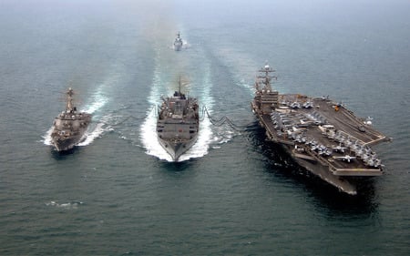 USS Harry S. Truman  - uss harry s truman, cvn 75, uss winston s churchillreplenishment, usns arctic