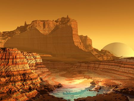 Grand Canyon  - 3d, fantasy, abstract