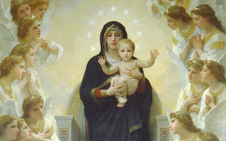 The Virgin With Angels by Bouguereau