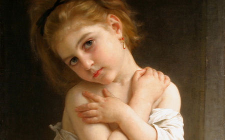 La Frileuse by Bouguereau