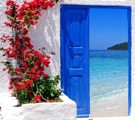 Beautiful_Landscape - landscape, door, nature, blue