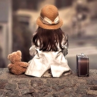 Little Girl with Teddy