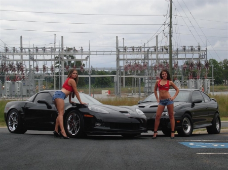 Hot Gals - gto, babes, vette, black