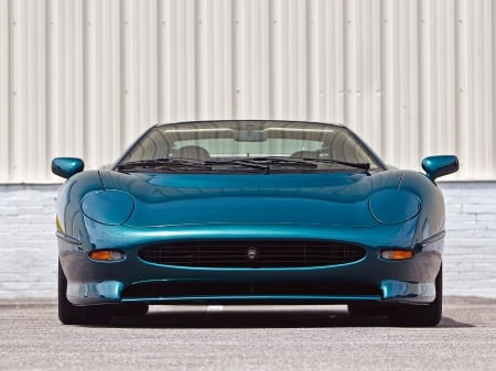 jaguar xj220 - sports, jaguar, blue, silver