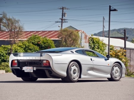 jaguar xj220 - sports, jaguar, british, silver