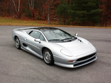 jaguar xj220 - british, silver, sports, jaguar