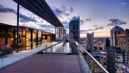 sydney - platform, buidling, sydney, skyscrapper