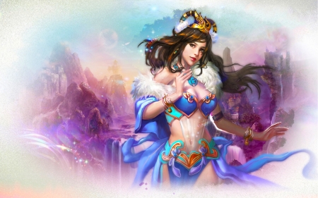 Pretty Fantasy - woman, girl, female, fantasy, art, pretty, figure, beautiful, digital