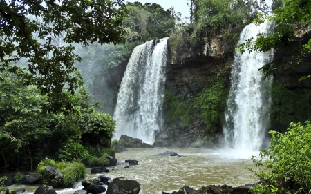 Dos Hermanas, Argentina - waterfall, duel, argentina, nature