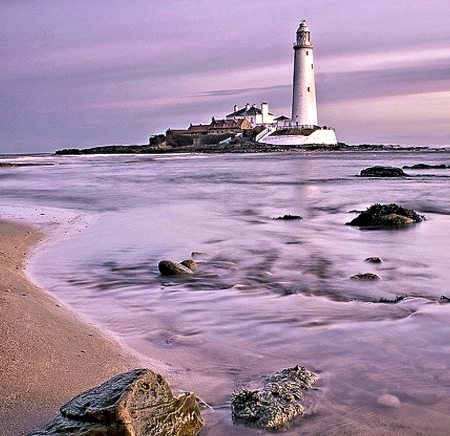 Lighthouse - Water, Lighthouse, Sea, Beach