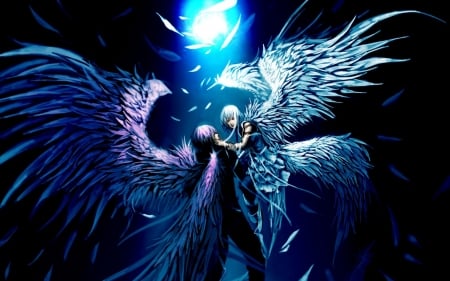 Angel - anime, romance, Angel, wings