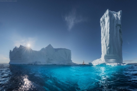 icebergs. - oceans, nature, fun, cool, icebergs