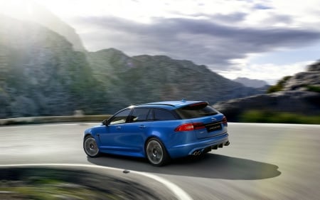 jaguar xfr s sportbrake - british, wagon, mountain, jaguar