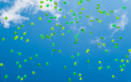 Balloon - balloon, cloud, sky, nature