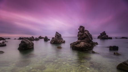 SKy - water, rock, sky, cloud