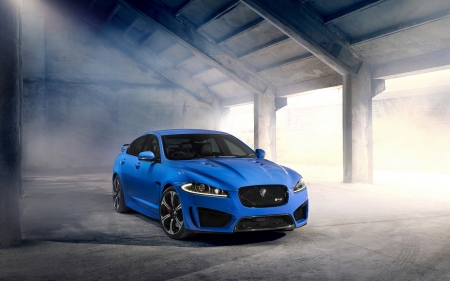 jaguar xfr s - jaguar, sedan, british, blue