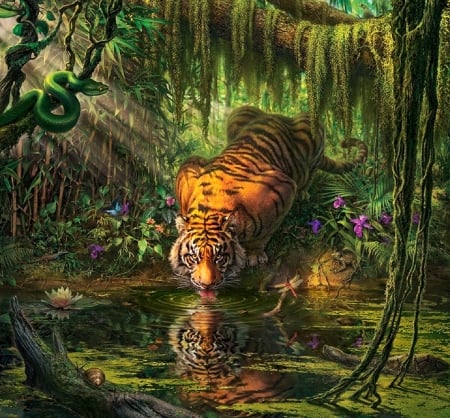 'Mystical tiger'.....