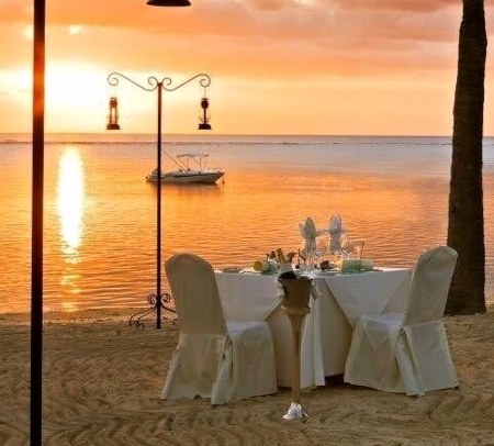 Breakfast on the Beach - beach, chair, sand, sun